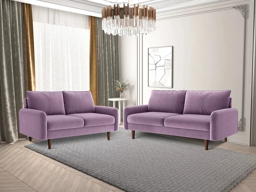 Lavender Pink Sectional Sofa A155