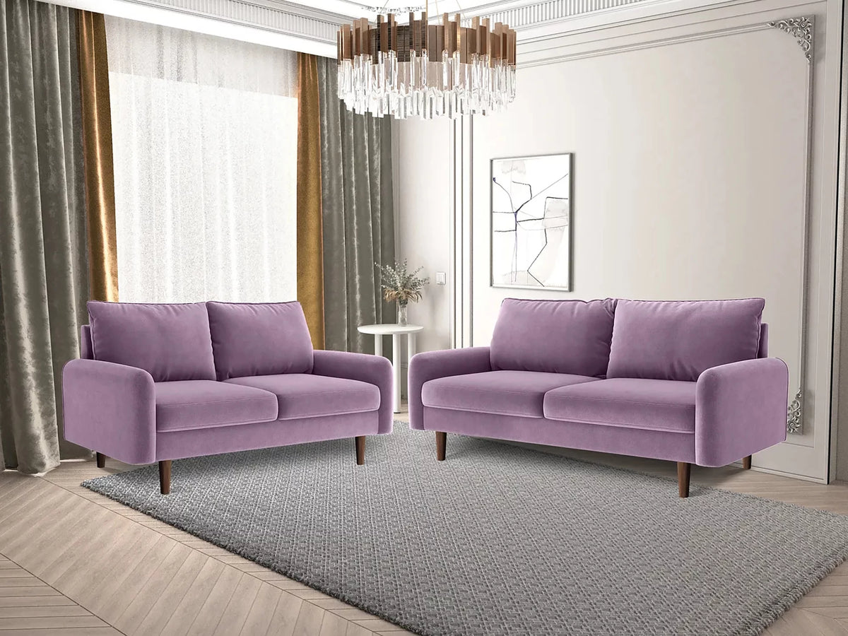Lavender Pink Sectional Sofa A155