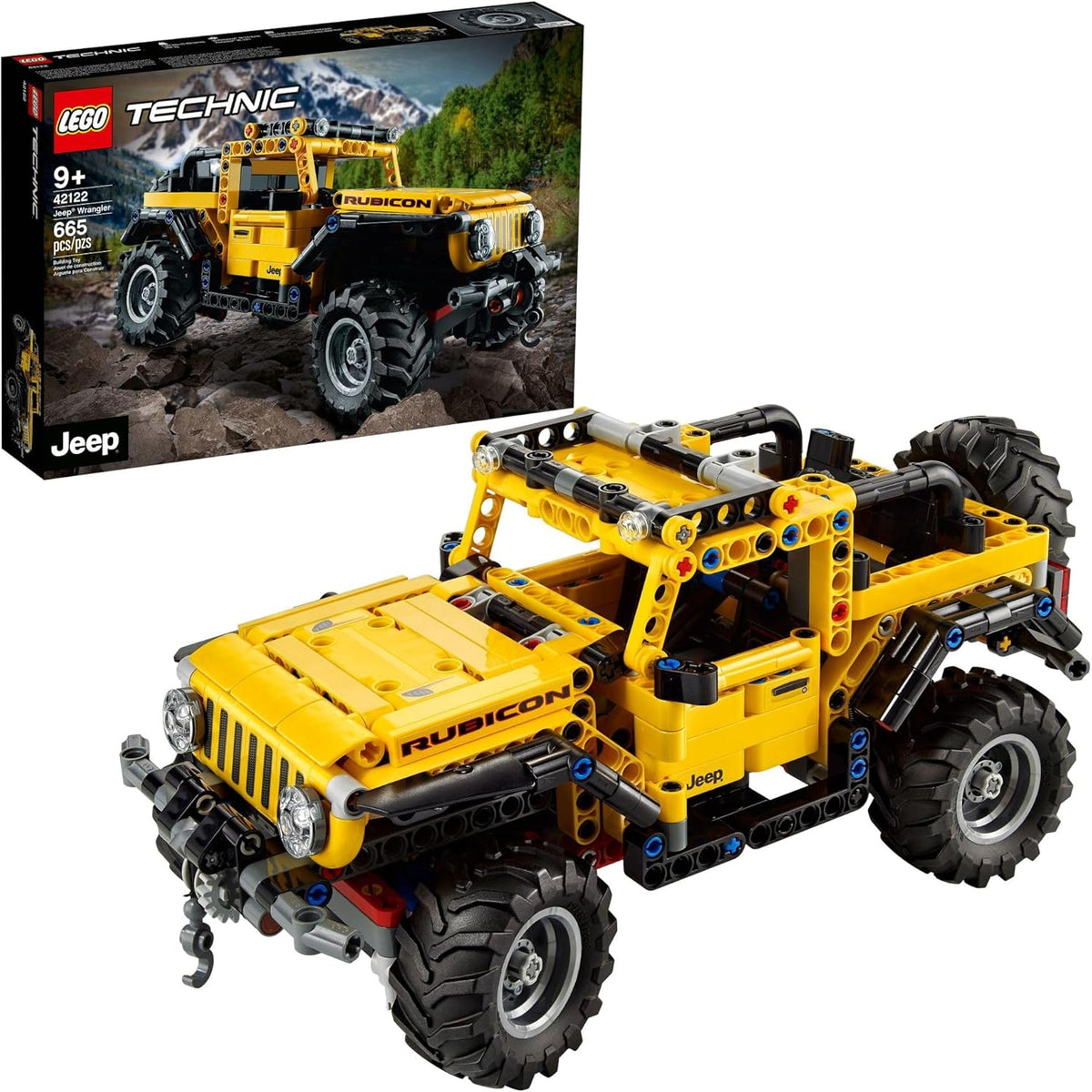 LEGO Technic Jeep Wrangler 4x4 Toy Car 42122 Model Building Kit G90561