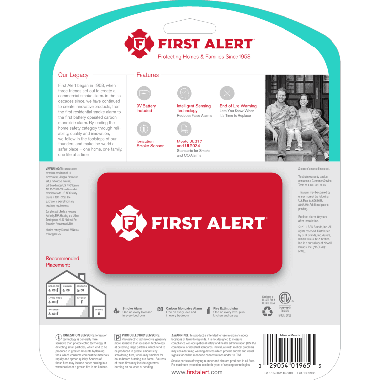 Smoke and Carbon Monoxide Detector with 9V Battery Q11473