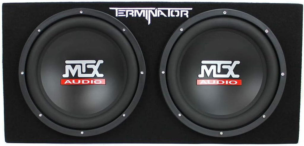 12 Inch 1200W Dual Loaded Car Subwoofer Audio Sub Box and Amplifier with 4 Gauge 3000 Watt Amplifier Wiring Amp Kit S39456