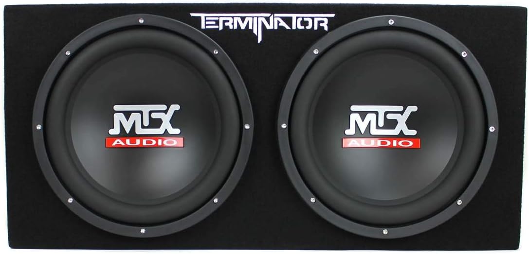 12 Inch 1200W Dual Loaded Car Subwoofer Audio Sub Box and Amplifier with 4 Gauge 3000 Watt Amplifier Wiring Amp Kit S39456
