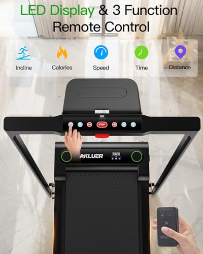 2.5 HP Under Desk Treadmill with Remote Control and LED Display L72621