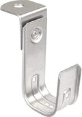 2 Inch Zinc Plated Steel J-Hook with Angle Bracket, 50 Pack A4582