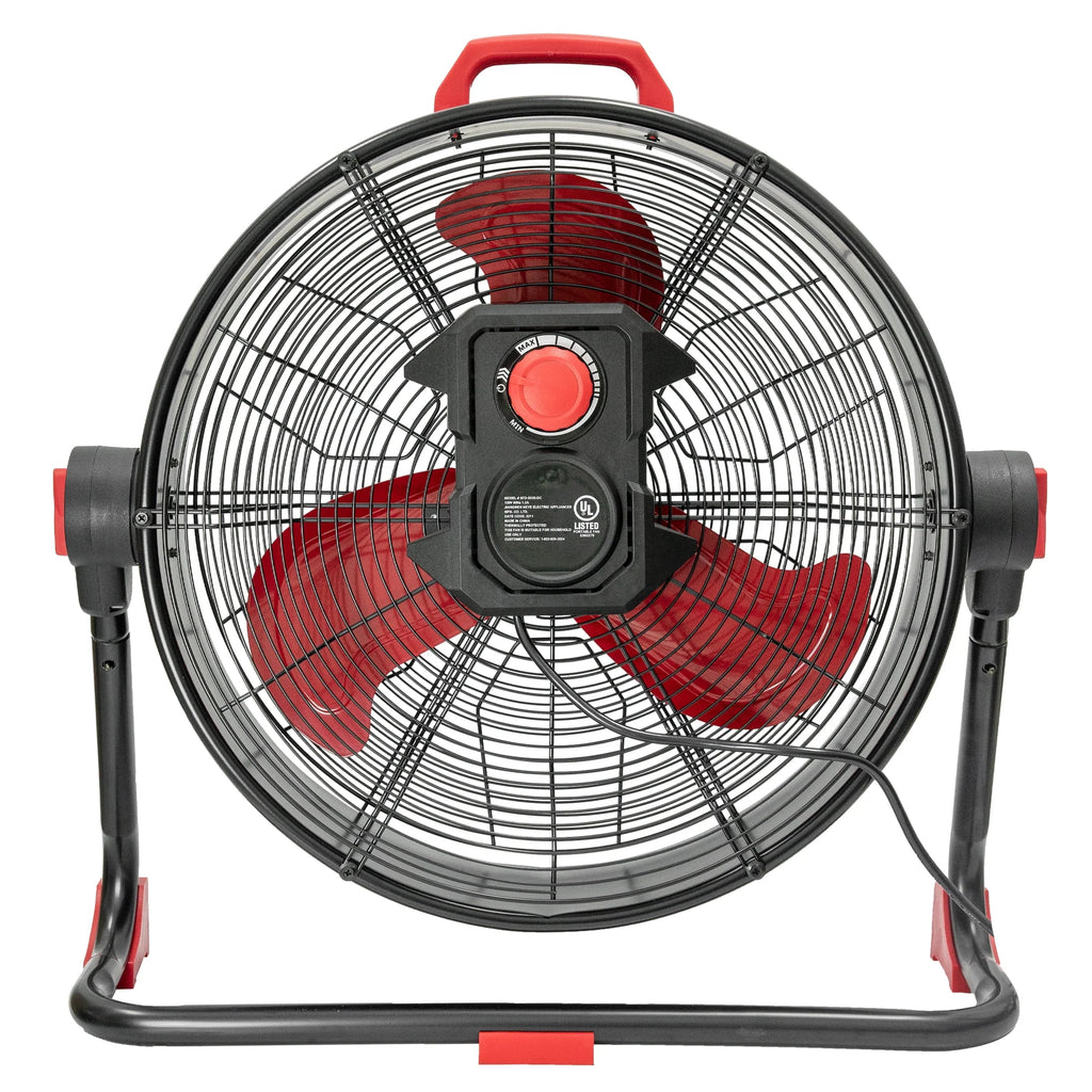 20 inch Brushless DC Motor Drum Fan Black Q9050