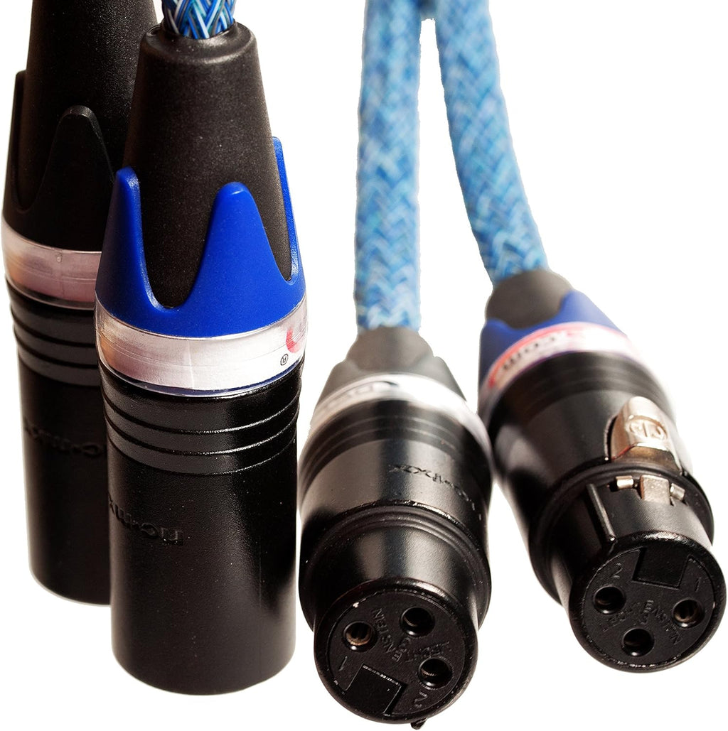 Blue XLR Cable Stereo Pair 2 Cables A394129