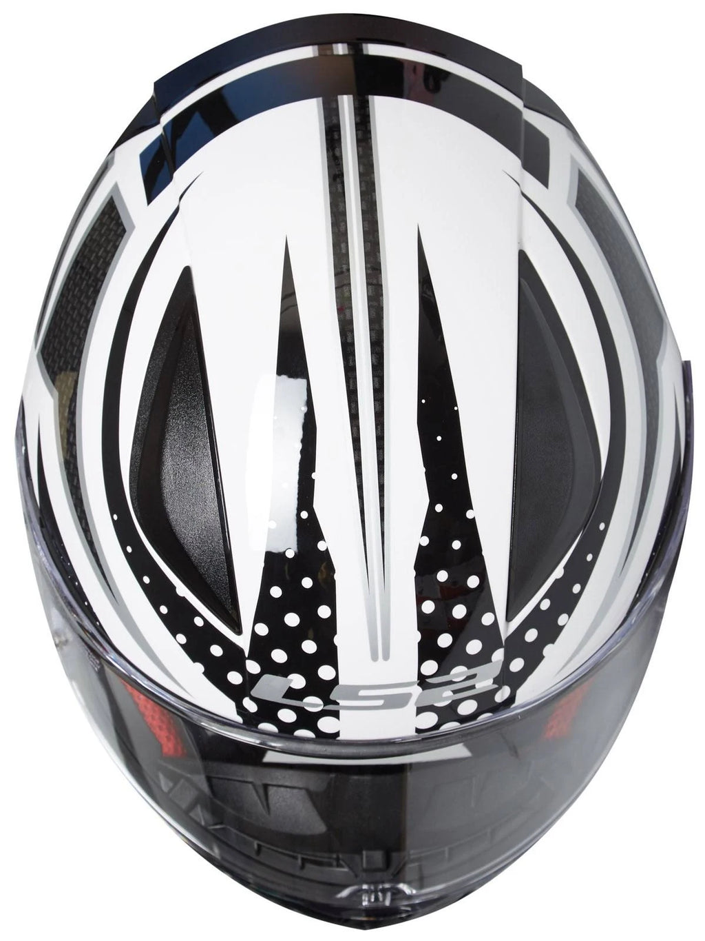 Black White Helmet K2043
