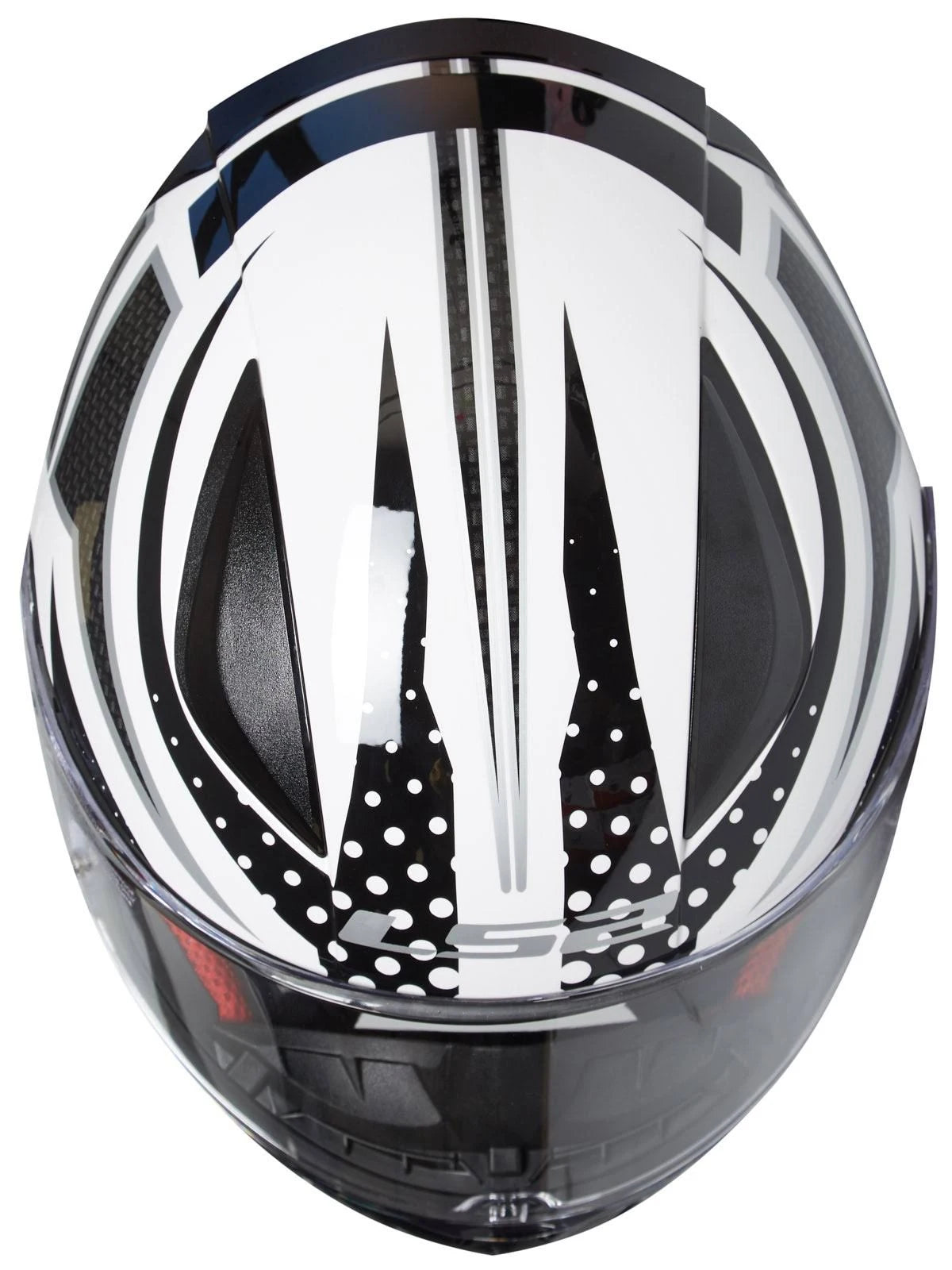 Black White Helmet K2043