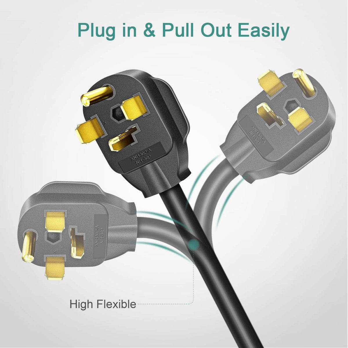 Dryer Extension Cord 4 Prong, 30 Amp, 50 Feet O7458
