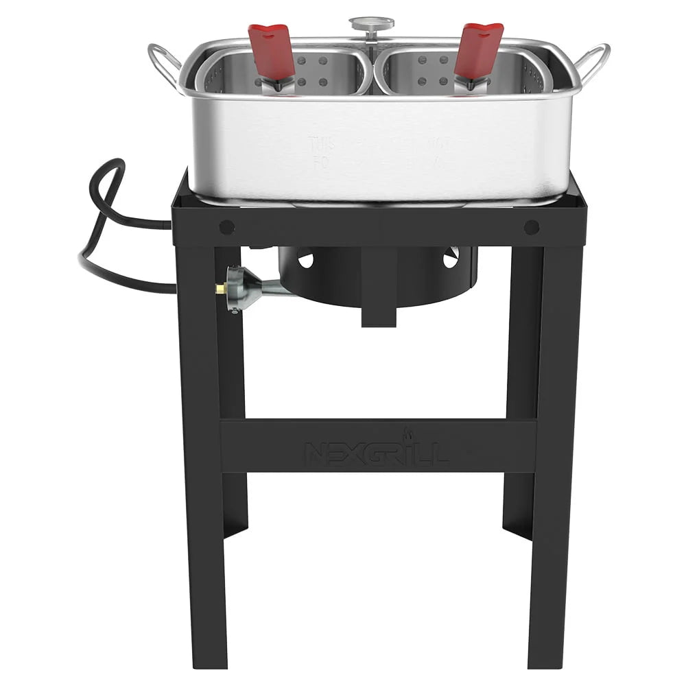18 Qt. Aluminum Fish Fryer with Double Basket S7445