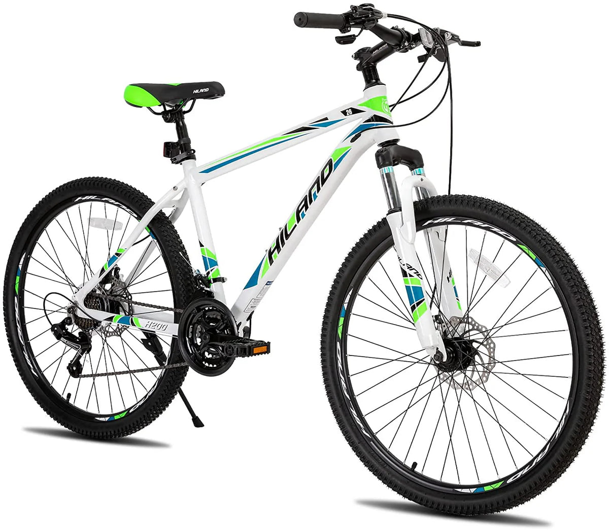 Black 21 Speed Aluminum Mountain Bike Q3409