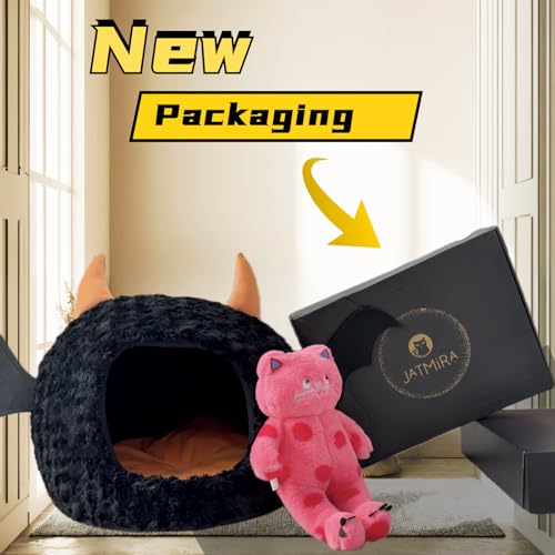 Halloween Cat Bed Warm Plush Removable Cushion H8072