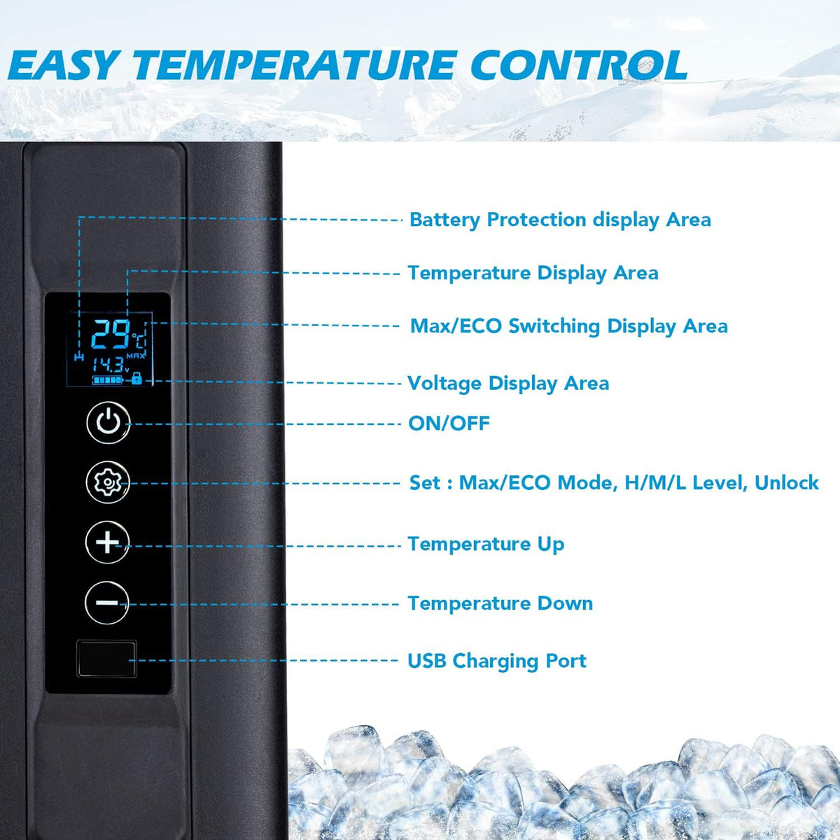20QT Portable Refrigerator Freezer Cooler D917172