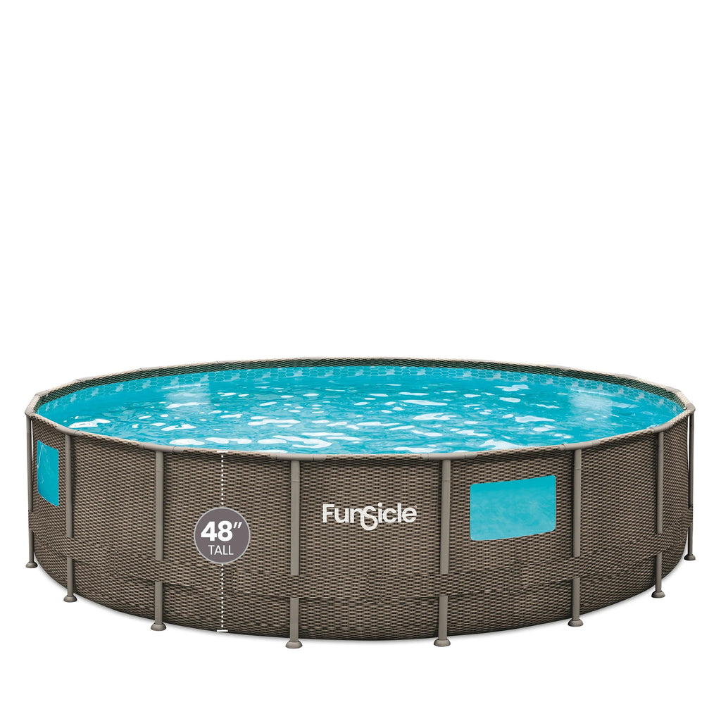 18 ft Round Above Ground Frame Swimming Pool I560