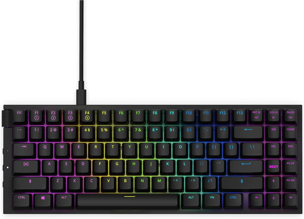 Black Mechanical Keyboard with Hot Swappable Switches A6277