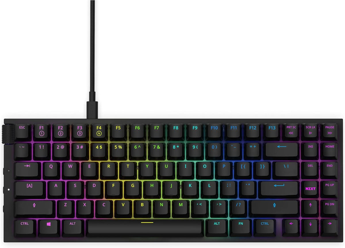 Black Mechanical Keyboard with Hot Swappable Switches A6277