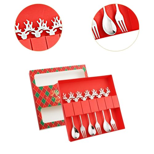Christmas Stainless Steel Spoons Forks Set I28220