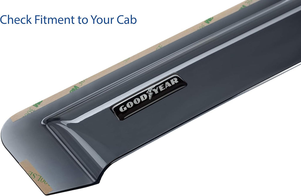 Shatterproof in-Channel Window Deflectors for Toyota Tacoma 2016-2022 Access Cab, 2 pcs I63155