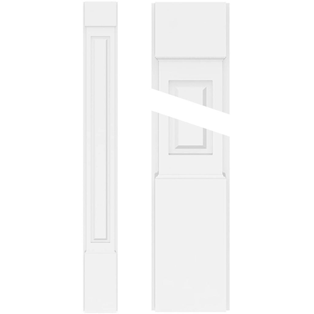 12x22W x 96x22H Raised Panel PVC Pilaster W926384