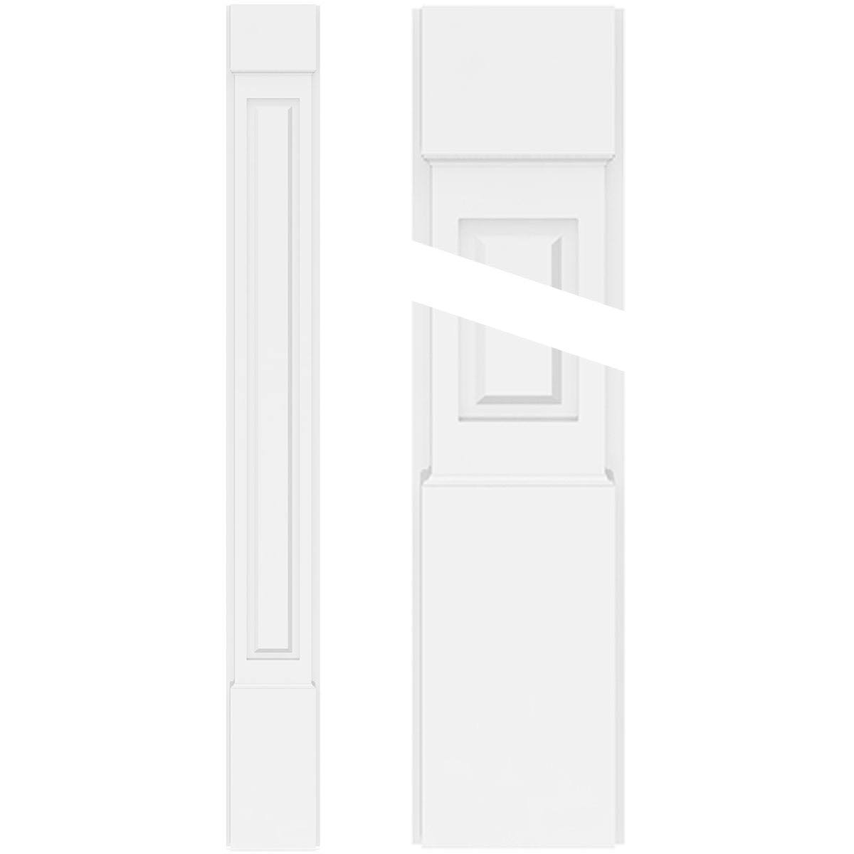 12x22W x 96x22H Raised Panel PVC Pilaster W926384