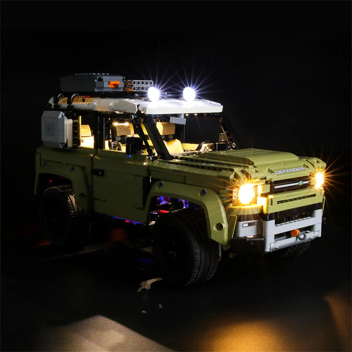 LED Lighting Kit for Land Rover Defender Building Blocks Model O133152
