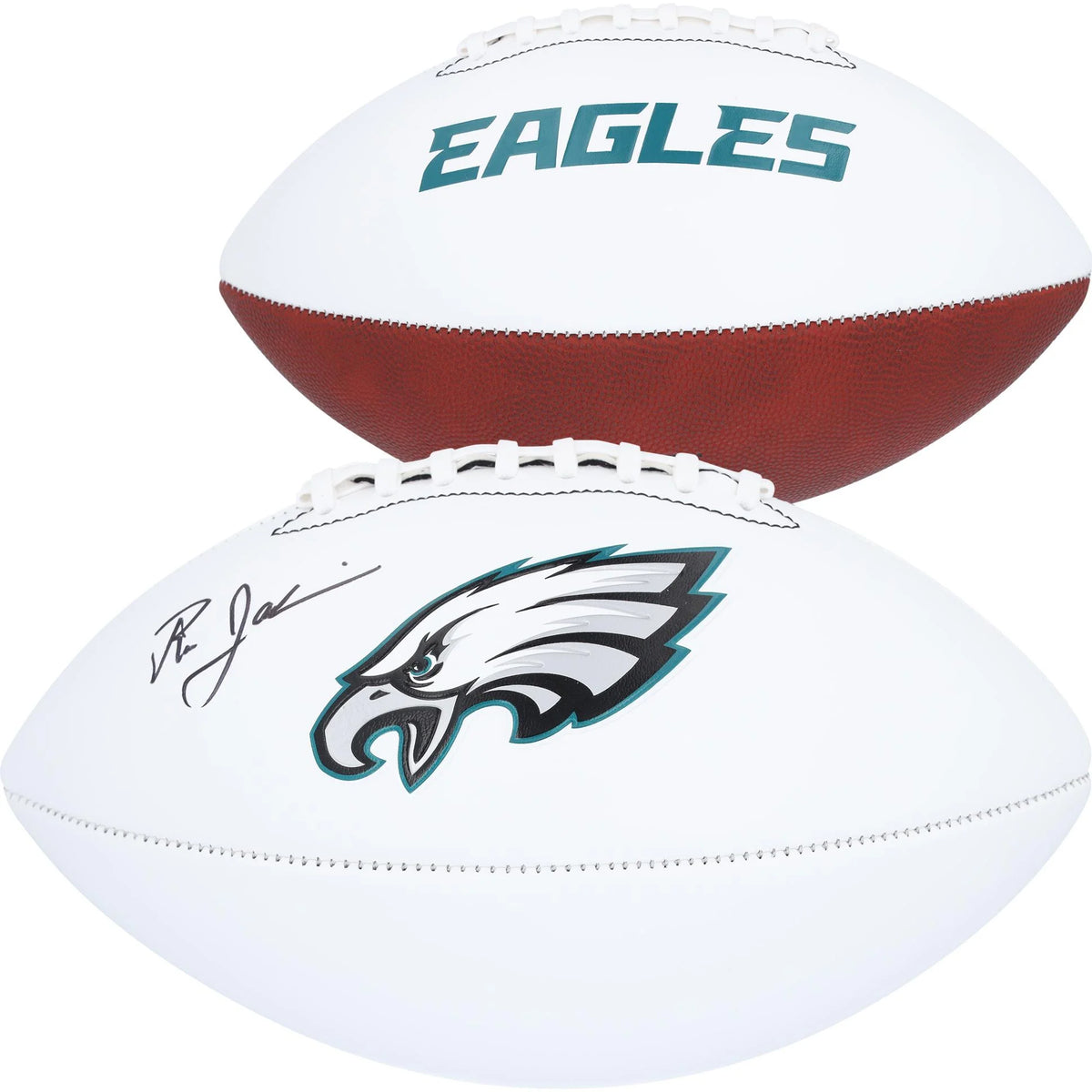Autographed White Panel Football Q1252