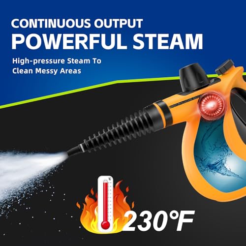 Handheld Pressurized Multi-Surface Steam Cleaner with 11pcs Accessories V435840