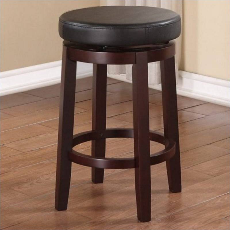 Faux Leather Swivel Counter Stool V891