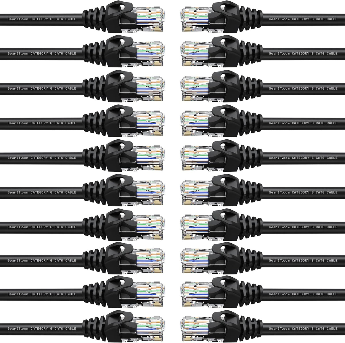 Cat6 Ethernet Cable 7 Feet Black S4604