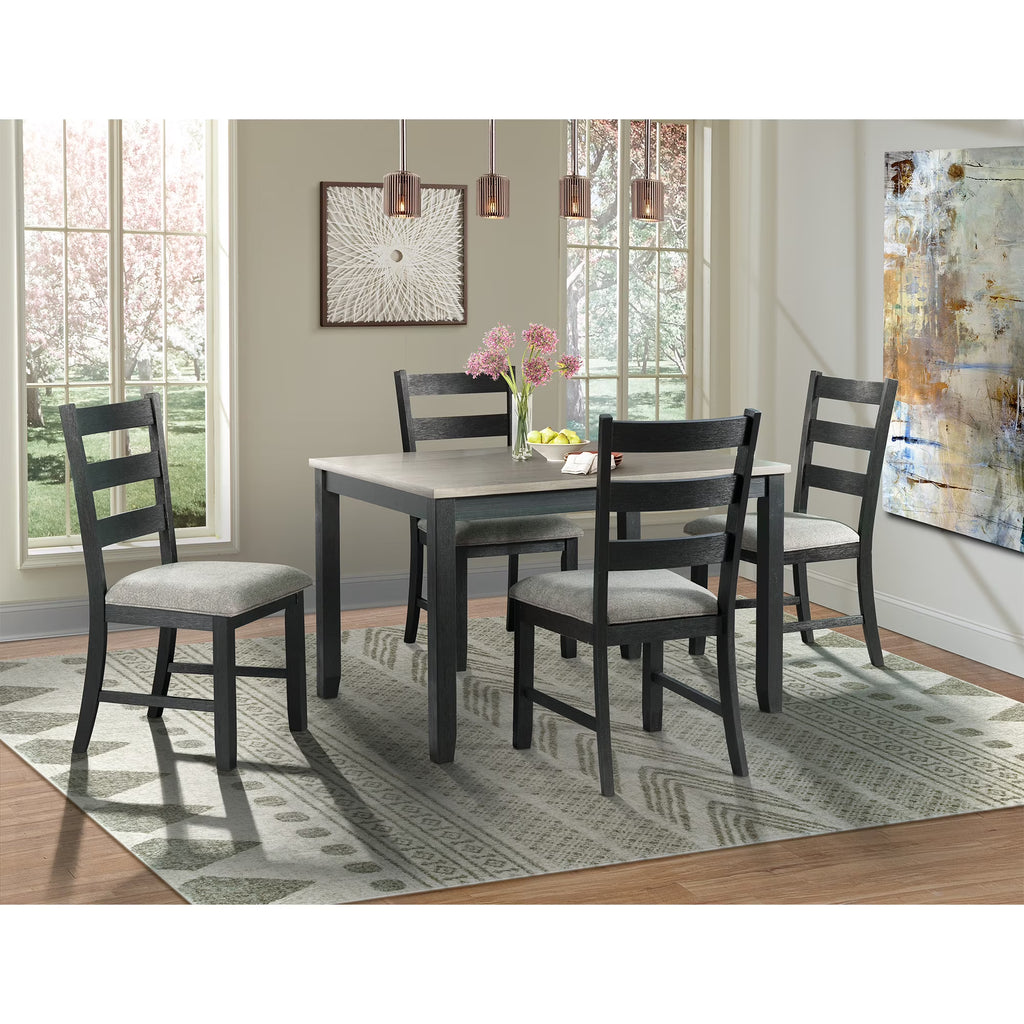 Gray 5-Piece Dining Set B4981