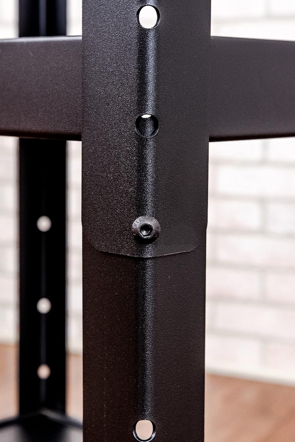 24 Height Adjustable Metal Cart - Black V259
