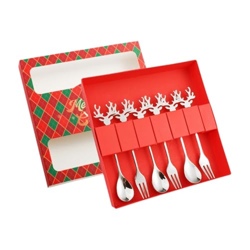 Christmas Stainless Steel Spoons Forks Set I28220