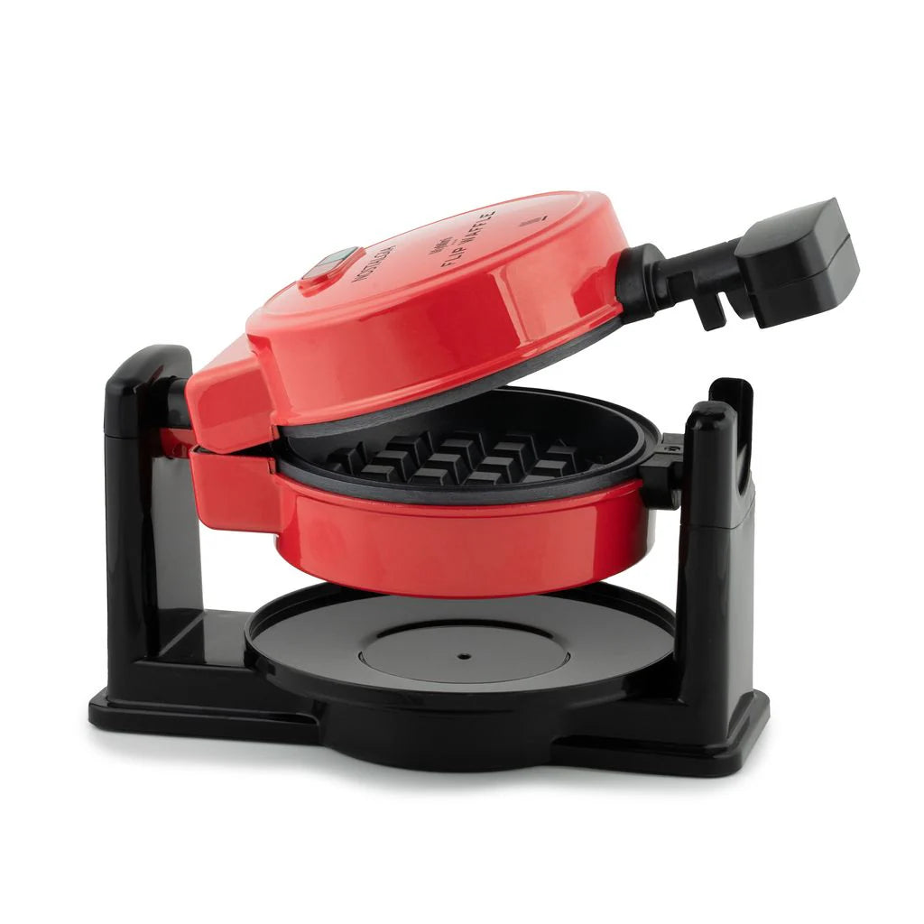 Red Flip Belgian Waffle Maker D8407