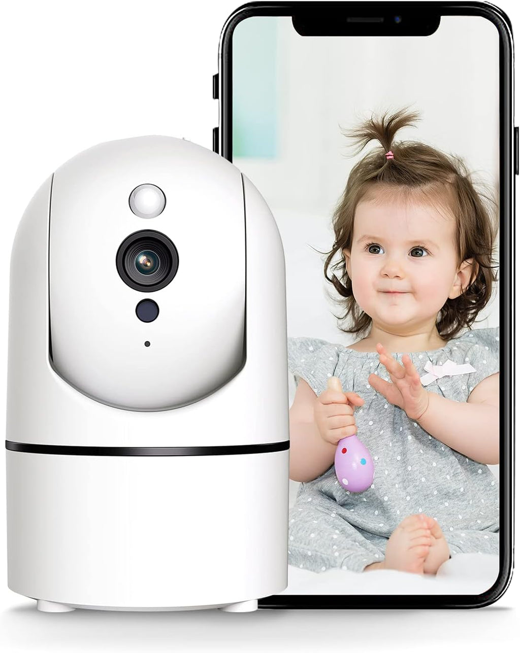 2K Indoor WiFi Security Camera with Night Vision Y46607