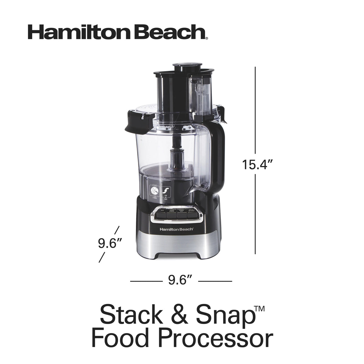 10 Cup Black and Stainless Food Processor V1008