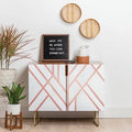 Brown Art Deco Accent Cabinet A360529