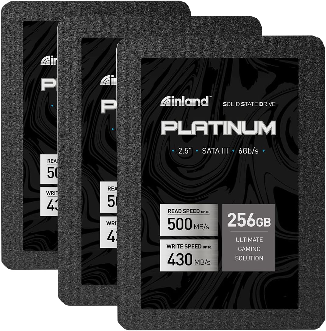 3 Pack 512GB SSD SATA III 2.5" Internal Solid State Drive S32581