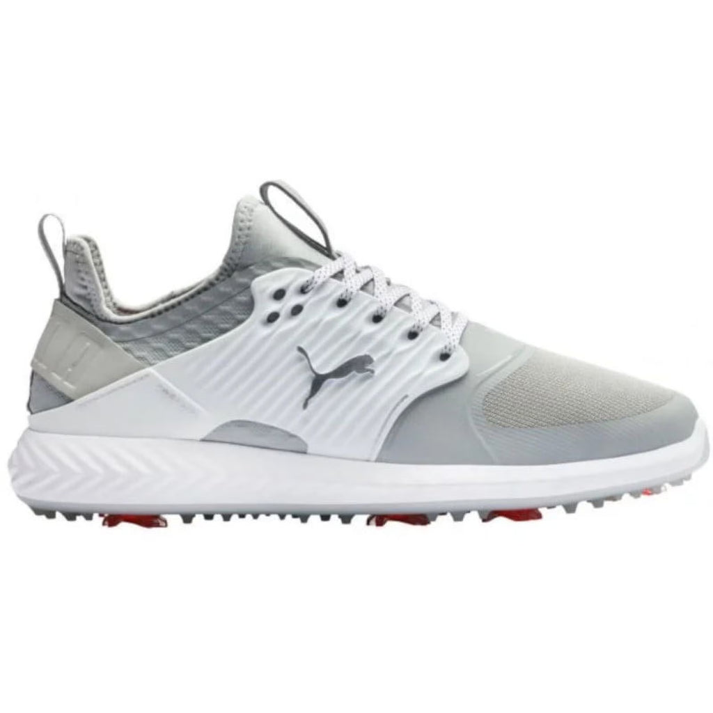 Grey Silver White Wide Golf Shoes Y53723