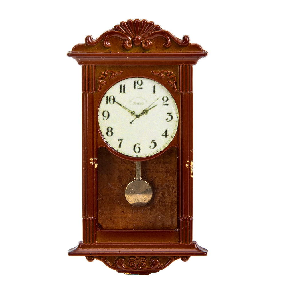 Metal Roman Clock Dollhouse Miniature Decorations U616