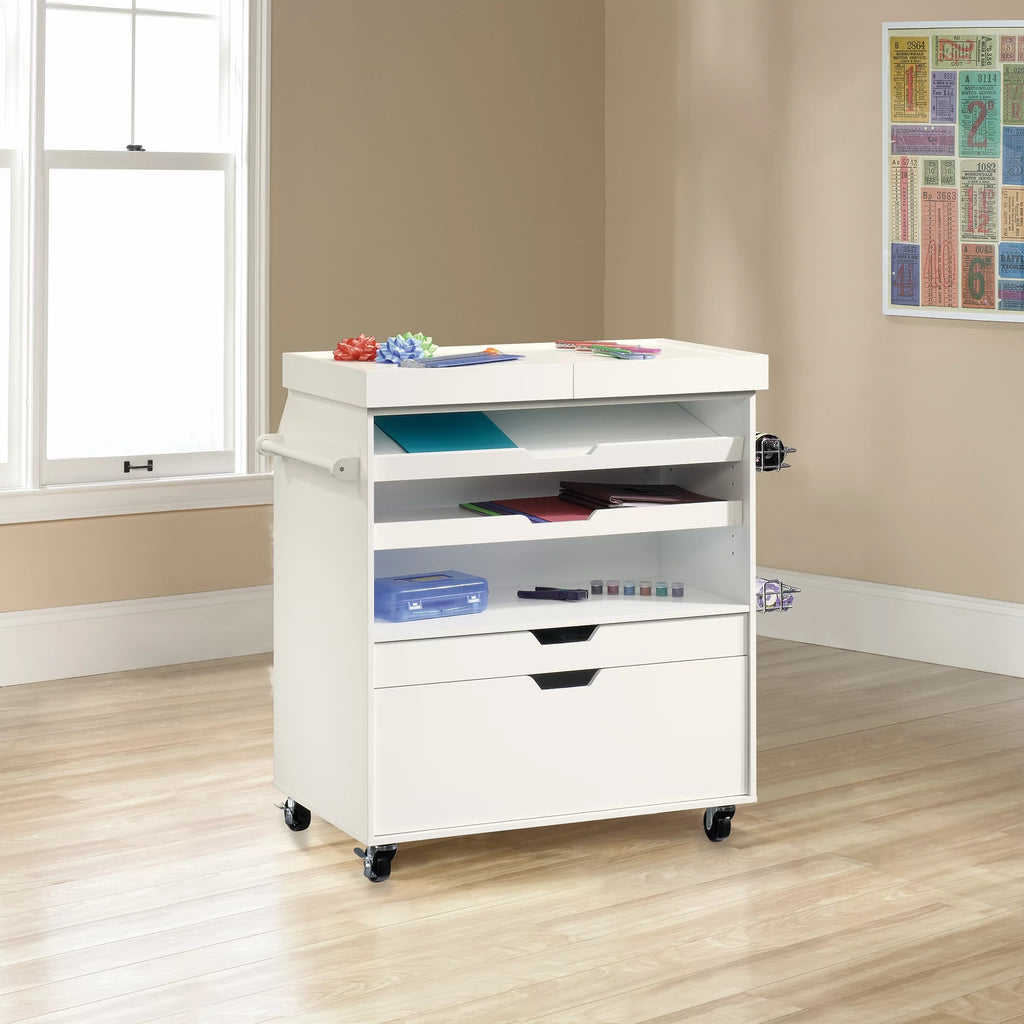White Craft Storage Cart Q90299