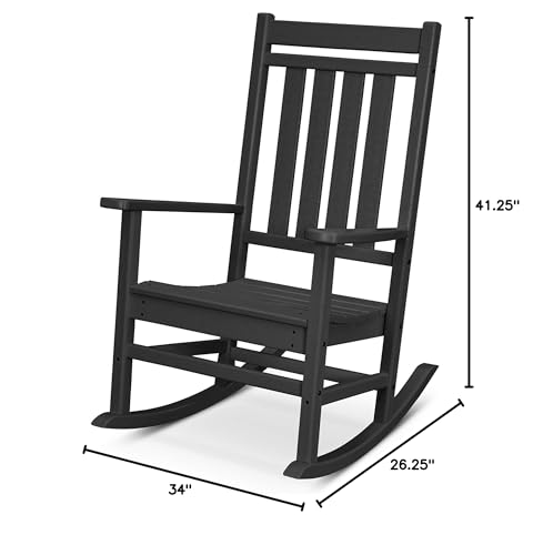 Black All-Weather Rocking Chair G254336