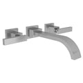 Satin Brass Wall Mount Bathroom Faucet F8612