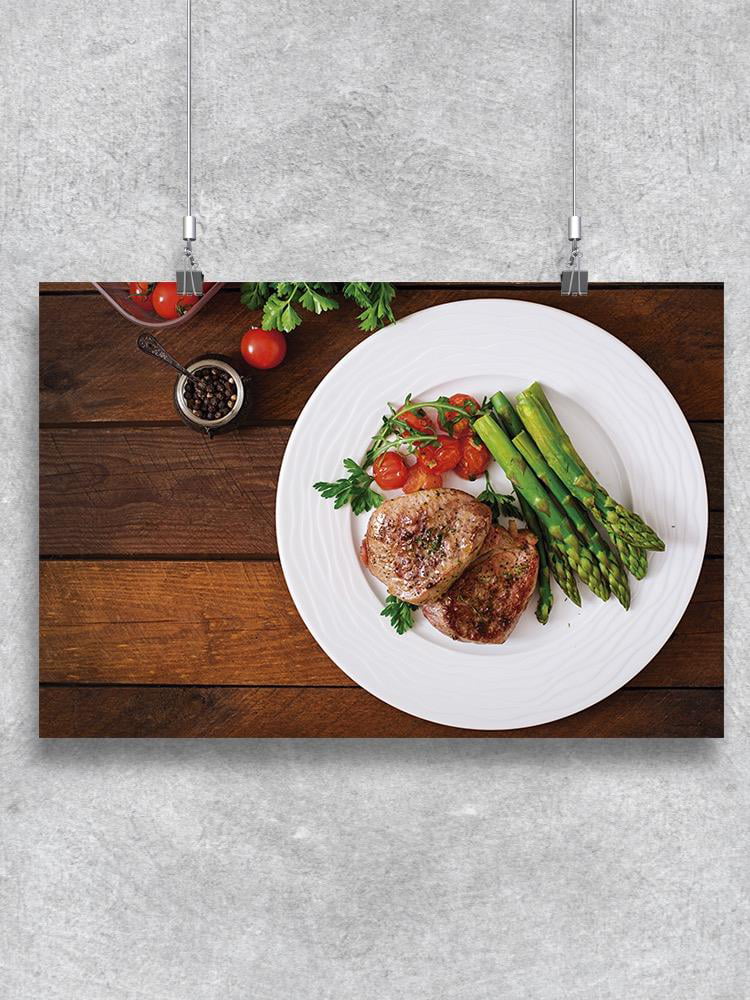 Grilled Beef Steak Poster W405545