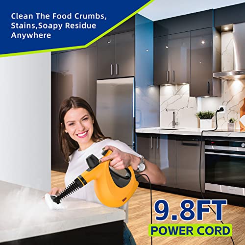 Handheld Pressurized Multi-Surface Steam Cleaner with 11pcs Accessories V435840