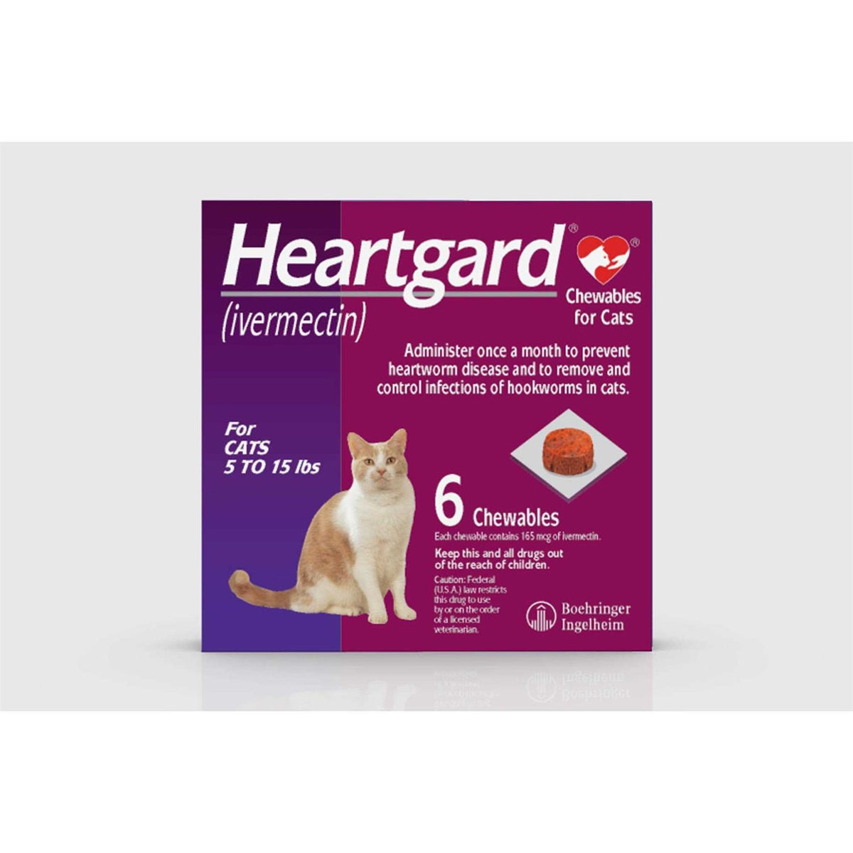 Heartgard Chewables for Cats 5-15 lbs Z5534