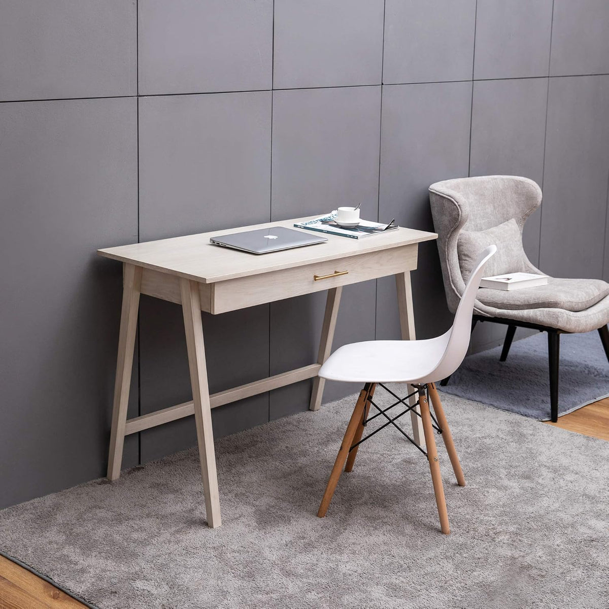 White Wash Home Office Computer Desk 42W x 20D x 30H Z1799