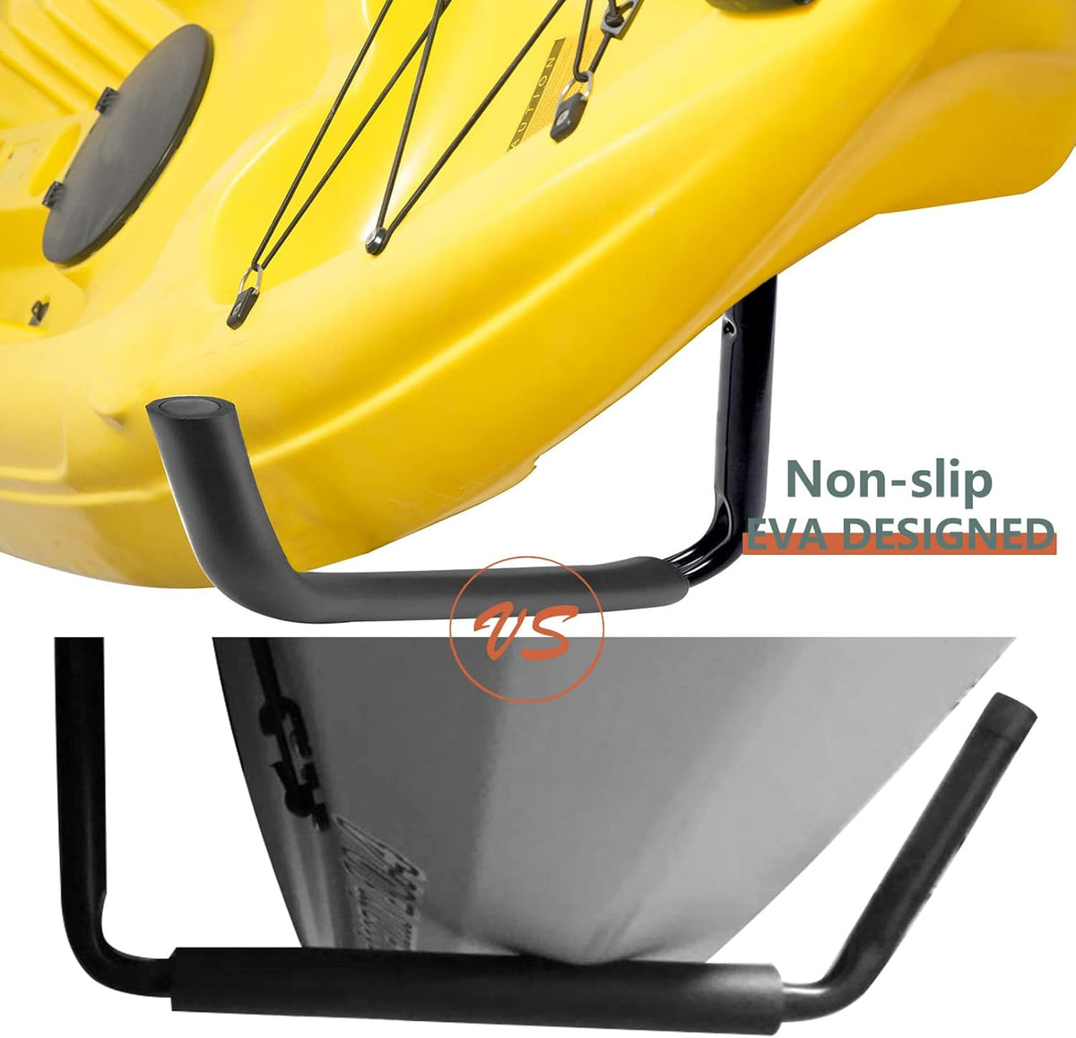 Kayak Storage Heavy Duty Hooks, 15 Inch Wall Mount Jumbo Arm Hanger, 6 Pack N465