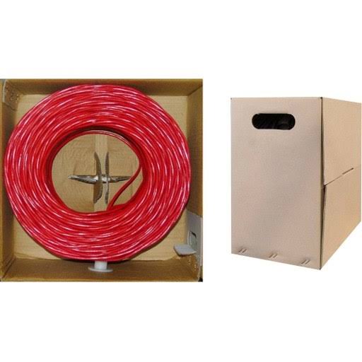 1000ft Red Solid Cat6 Plenum Bulk Cable U73968