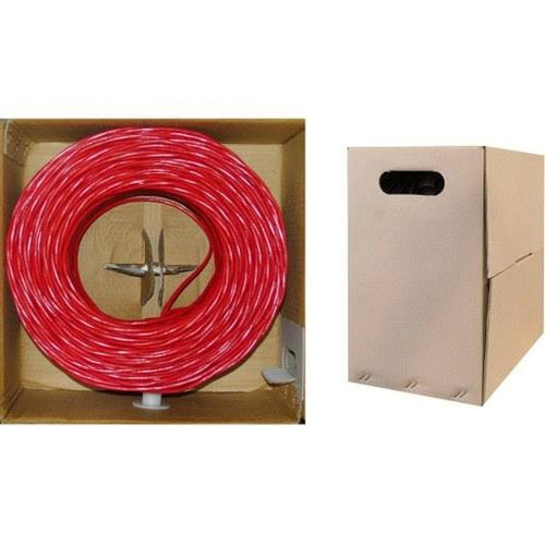 1000ft Red Solid Cat6 Plenum Bulk Cable U73968