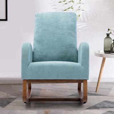 Blue Fabric Rocking Chair Glider P76797